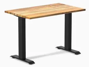 Desky Zero Mini Hardwood Office Desk - Teak / 40 x 24 in / Matte Black Desky Zero Mini Hardwood Office Desk - Teak / 40 x 24 in / Matte Black