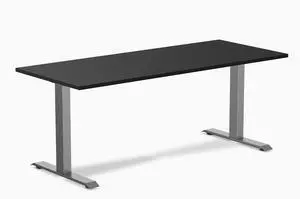 Desky Zero Laminate Office Desk - Black / 70.9 x 29.5 in / Space Gray