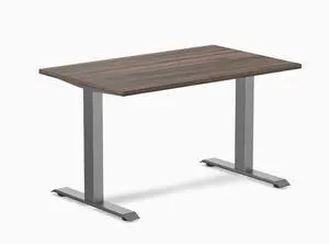 Desky Zero Laminate Office Desk - Jarrah Legno / 47.2 x 29.5 in / Space Gray