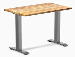 Desky Zero Mini Hardwood Office Desk - Teak / 40 x 24 in / Space Gray Desky Zero Mini Hardwood Office Desk - Teak / 40 x 24 in / Space Gray