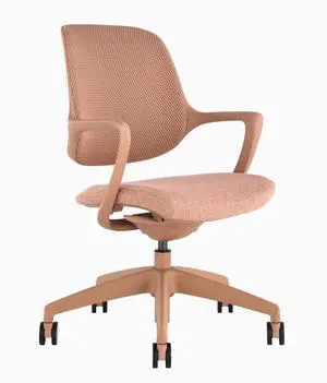 Desky Evoque Low Back Office Chair - Peach