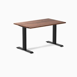 Desky Zero Hardwood Office Desk - Walnut / 48 x 30 in / Matte Black Desky Zero Hardwood Office Desk - Walnut / 48 x 30 in / Matte Black