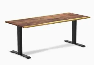 Desky Zero Hardwood Office Desk - Saman / 72 x 30 in / Matte Black Desky Zero Hardwood Office Desk - Saman / 72 x 30 in / Matte Black