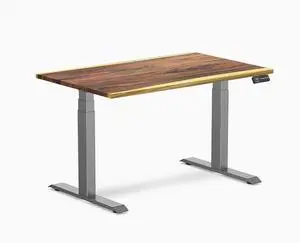 Desky Dual Hardwood Sit Stand Desk - Saman / 48 x 30 in / Space Gray Desky Dual Hardwood Sit Stand Desk - Saman / 48 x 30 in / Space Gray