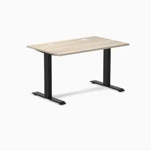 Desky Zero Laminate Office Desk - Classic Oak / 47.2 x 29.5 in with Grommets / Matte Black Desky Zero Laminate Office Desk - Classic Oak / 47.2 x 29.5 in with Grommets / Matte Black