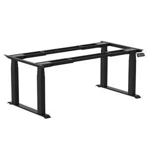 Desky Quad Sit Stand Desk Frame - Matte Black Desky Quad Sit Stand Desk Frame - Matte Black
