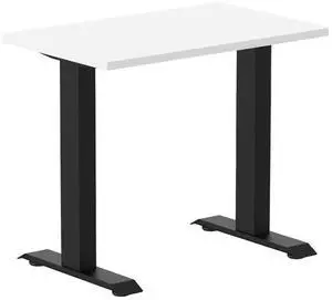 Desky Zero Mini Office Desk - White / 32 x 20 in / Matte Black Desky Zero Mini Office Desk - White / 32 x 20 in / Matte Black