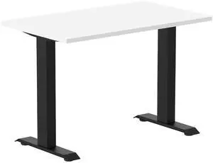Desky Zero Mini Office Desk - White / 40 x 24 in / Matte Black Desky Zero Mini Office Desk - White / 40 x 24 in / Matte Black