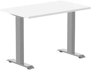 Desky Zero Mini Office Desk - White / 40 x 24 in / Grey Desky Zero Mini Office Desk - White / 40 x 24 in / Grey