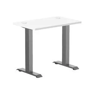 Desky Zero Mini Office Desk - White / 32 x 20 in / Space Gray Desky Zero Mini Office Desk - White / 32 x 20 in / Space Gray