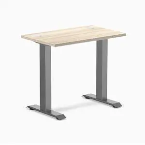 Desky Zero Mini Office Desk - Classic Oak / 32 x 20 in / Space Gray Desky Zero Mini Office Desk - Classic Oak / 32 x 20 in / Space Gray