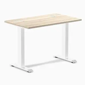 Desky Zero Mini Office Desk - Classic Oak / 40 x 24 in / White Desky Zero Mini Office Desk - Classic Oak / 40 x 24 in / White