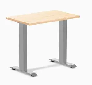Desky Zero Mini Hardwood Office Desk - Maple / 32 x 20 in / Gray Desky Zero Mini Hardwood Office Desk - Maple / 32 x 20 in / Gray