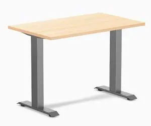 Desky Zero Mini Hardwood Office Desk - Maple / 40 x 24 in / Space Gray Desky Zero Mini Hardwood Office Desk - Maple / 40 x 24 in / Space Gray