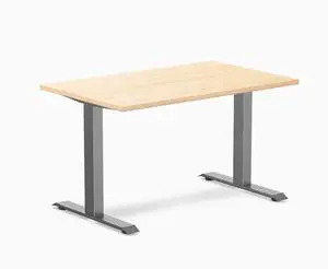 Desky Zero Hardwood Office Desk - Maple / 48 x 30 in / Space Gray Desky Zero Hardwood Office Desk - Maple / 48 x 30 in / Space Gray