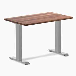 Desky Zero Mini Hardwood Office Desk - Walnut / 40 x 24 in / Gray Desky Zero Mini Hardwood Office Desk - Walnut / 40 x 24 in / Gray