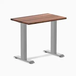 Desky Zero Mini Hardwood Office Desk - Walnut / 32 x 20 in / Gray Desky Zero Mini Hardwood Office Desk - Walnut / 32 x 20 in / Gray