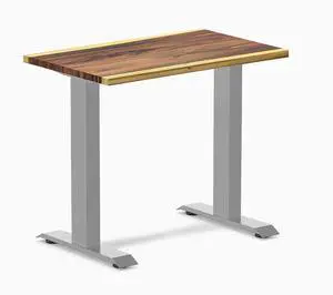 Desky Zero Mini Hardwood Office Desk - Saman / 32 x 20 in / Gray Desky Zero Mini Hardwood Office Desk - Saman / 32 x 20 in / Gray