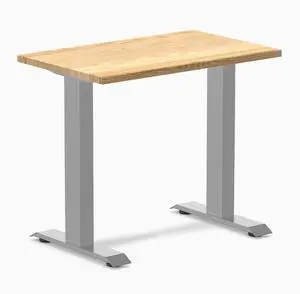 Desky Zero Mini Hardwood Office Desk - White Oak / 32 x 20 in / Gray Desky Zero Mini Hardwood Office Desk - White Oak / 32 x 20 in / Gray