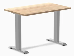 Desky Zero Mini Hardwood Office Desk - White Ash / 40 x 24 in / Gray Desky Zero Mini Hardwood Office Desk - White Ash / 40 x 24 in / Gray