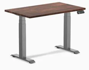 Desky Dual Mini Softwood Sit Stand Desk - American Rustic Pine / 40 x 24 in / Space Gray Desky Dual Mini Softwood Sit Stand Desk - American Rustic Pine / 40 x 24 in / Space Gray