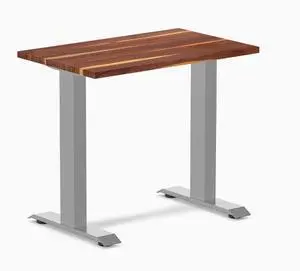 Desky Zero Mini Hardwood Office Desk - Pheasantwood / 32 x 20 in / Gray Desky Zero Mini Hardwood Office Desk - Pheasantwood / 32 x 20 in / Gray