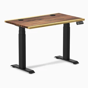 Desky Dual Mini Hardwood Sit Stand Desk - Saman / 32 x 20 in / Matte Black Desky Dual Mini Hardwood Sit Stand Desk - Saman / 32 x 20 in / Matte Black