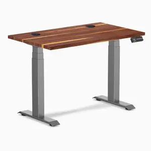 Desky Dual Mini Hardwood Sit Stand Desk - Pheasantwood / 32 x 20 in / Space Gray Desky Dual Mini Hardwood Sit Stand Desk - Pheasantwood / 32 x 20 in / Space Gray