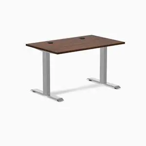 Desky Zero Rubberwood Office Desk - Red Walnut / 48 x 30 in / Grey Desky Zero Rubberwood Office Desk - Red Walnut / 48 x 30 in / Grey