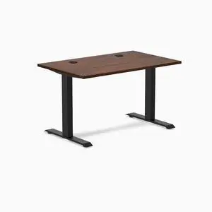 Desky Zero Rubberwood Office Desk - Red Walnut / 48 x 30 in / Matte Black Desky Zero Rubberwood Office Desk - Red Walnut / 48 x 30 in / Matte Black