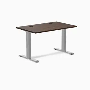 Desky Zero Rubberwood Office Desk - Dark Walnut / 48 x 30 in / Gray Desky Zero Rubberwood Office Desk - Dark Walnut / 48 x 30 in / Gray