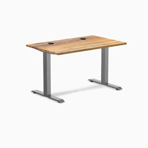 Desky Zero Hardwood Office Desk - Teak / 48 x 30 in / Space Gray Desky Zero Hardwood Office Desk - Teak / 48 x 30 in / Space Gray