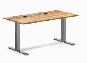 Desky Zero Hardwood Office Desk - Teak / 48 x 30 in / Space Gray Desky Zero Hardwood Office Desk - Teak / 48 x 30 in / Space Gray