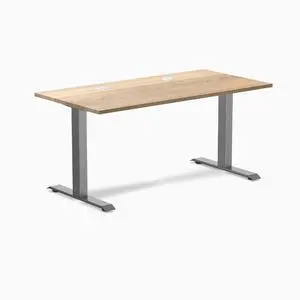 Desky Zero Hardwood Office Desk - White Ash / 48 x 30 in / Space Gray Desky Zero Hardwood Office Desk - White Ash / 48 x 30 in / Space Gray