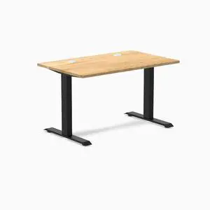 Desky Zero Hardwood Office Desk - White Oak / 48 x 30 in / Matte Black Desky Zero Hardwood Office Desk - White Oak / 48 x 30 in / Matte Black