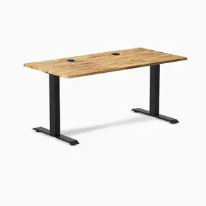 Desky Zero Hardwood Office Desk - Acacia / 48 x 30 in / Matte Black Desky Zero Hardwood Office Desk - Acacia / 48 x 30 in / Matte Black