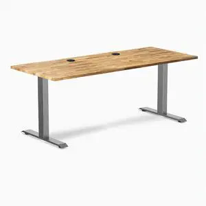 Desky Zero Hardwood Office Desk - Acacia / 48 x 30 in / Space Gray Desky Zero Hardwood Office Desk - Acacia / 48 x 30 in / Space Gray