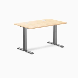 Desky Zero Hardwood Office Desk - Maple / 48 x 30 in / Space Gray Desky Zero Hardwood Office Desk - Maple / 48 x 30 in / Space Gray
