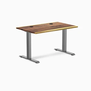 Desky Zero Hardwood Office Desk - Saman / 48 x 30 in / Space Gray Desky Zero Hardwood Office Desk - Saman / 48 x 30 in / Space Gray