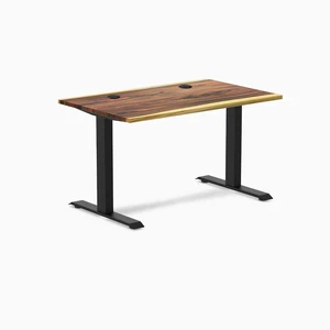 Desky Zero Hardwood Office Desk - Saman / 48 x 30 in / Matte Black Desky Zero Hardwood Office Desk - Saman / 48 x 30 in / Matte Black