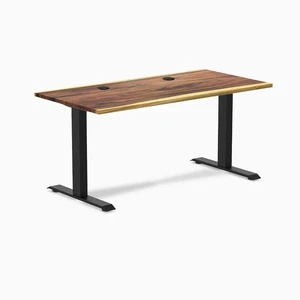 Desky Zero Hardwood Office Desk - Saman / 48 x 30 in / Matte Black Desky Zero Hardwood Office Desk - Saman / 48 x 30 in / Matte Black