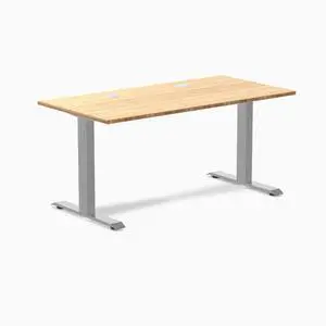Desky Zero Bamboo Office Desk - Bamboo / 72 x 30 in with Grommets / Grey Desky Zero Bamboo Office Desk - Bamboo / 72 x 30 in with Grommets / Grey