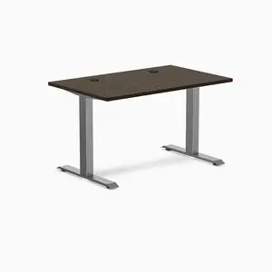 Desky Zero Bamboo Office Desk - Bamboo / 60 x 30 in with Grommets / Space Gray Desky Zero Bamboo Office Desk - Bamboo / 60 x 30 in with Grommets / Space Gray