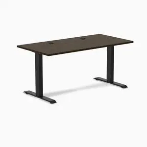 Desky Zero Bamboo Office Desk - Bamboo / 80 x 30 in with Grommetsches with Grommets / Matte Black Desky Zero Bamboo Office Desk - Bamboo / 80 x 30 in with Grommetsches with Grommets / Matte Black