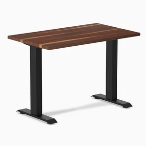 Desky Zero Mini Hardwood Office Desk - Pheasantwood / 40 x 24 in / Matte Black Desky Zero Mini Hardwood Office Desk - Pheasantwood / 40 x 24 in / Matte Black