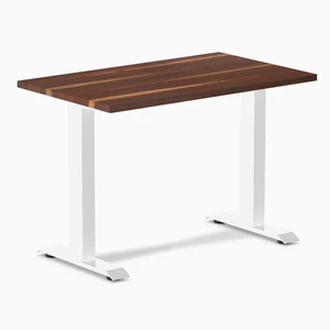 Desky Zero Mini Hardwood Office Desk - Pheasantwood / 40 x 24 in / White Desky Zero Mini Hardwood Office Desk - Pheasantwood / 40 x 24 in / White