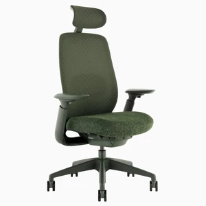 Desky Sereno Ergonomic Office Task Chair - Dark Green / Headrest Desky Sereno Ergonomic Office Task Chair - Dark Green / Headrest