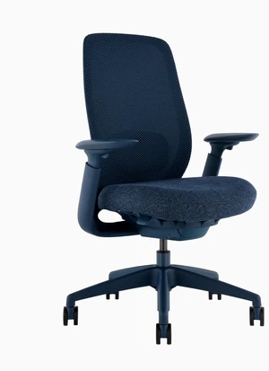 Desky Sereno Ergonomic Office Task Chair - Blue / No Headrest Desky Sereno Ergonomic Office Task Chair - Blue / No Headrest