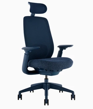 Desky Sereno Ergonomic Office Task Chair - Blue / Headrest Desky Sereno Ergonomic Office Task Chair - Blue / Headrest