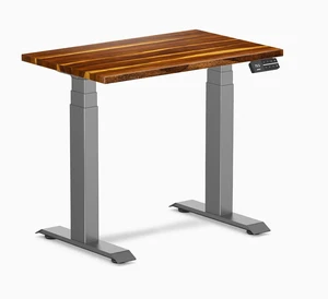 Desky Dual Mini Hardwood Sit Stand Desk - Pheasantwood / 32 x 20 in / Space Gray Desky Dual Mini Hardwood Sit Stand Desk - Pheasantwood / 32 x 20 in / Space Gray